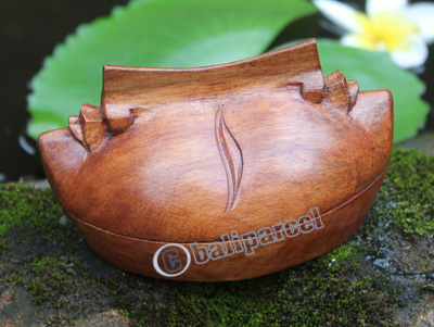 Wooden Jewlery Box Made With Waru Lot Wood Brown Polish 