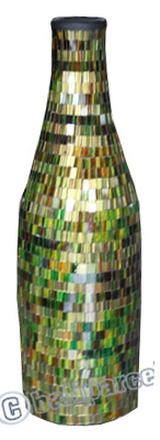 Vase, Made From Terracotta And Glass