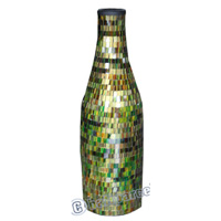 Vase, Made From Terracotta And Glass