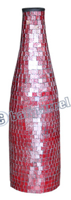 Vase, Made From Terracotta And Glass