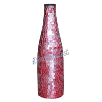 Vase, Made From Terracotta And Glass