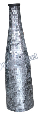 Vase, Made From Terracotta And Glass