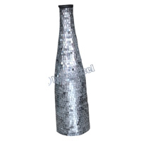 Vase, Made From Terracotta And Glass