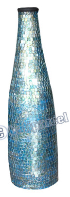 Vase, Made From Terracotta And Glass