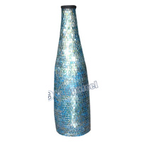 Vase, Made From Terracotta And Glass