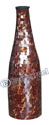 Vase, Made From Terracotta And Glass