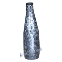 Vase, Made From Terracotta And Glass