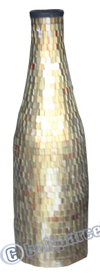 Vase, Made From Terracotta And Glass
