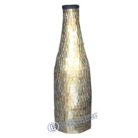 Vase, Made From Terracotta And Glass