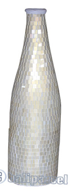 Vase, Made From Terracotta And Glass