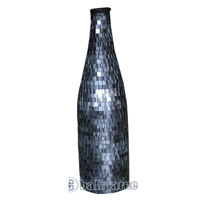 Vase, Made From Terracotta And Glass