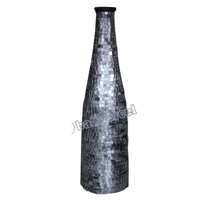 Vase, Made From Terracotta And Glass
