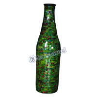 Vase, Made From Terracotta And Glass