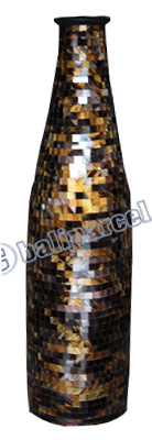 Vase, Made From Terracotta And Glass