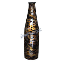 Vase, Made From Terracotta And Glass