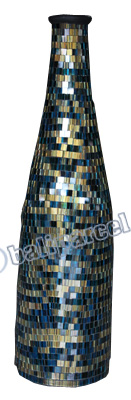 Vase, Made From Terracotta And Glass