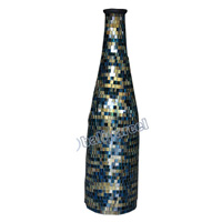 Vase, Made From Terracotta And Glass