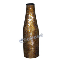Vase, Made From Terracotta And Glass