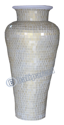 Vase, Made From Terracotta And Glass