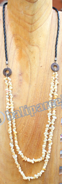 Necklace, Made From Stone With Wooden