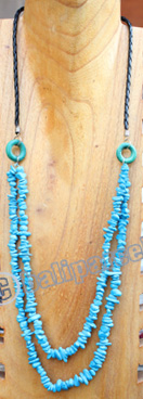 Necklace, Made From Stone With Wooden