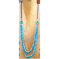 Necklace, Made From Stone With Wooden