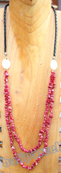 Necklace, Made From Stone With Shell