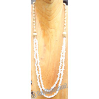 Necklace, Made From Stone With Wooden Beads