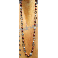 Necklace, Made From Resin, Shell With Metal