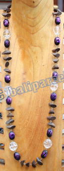 Necklace, Made From Resin, Wooden With Christal
