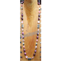Necklace, Made From Resin, Shell With Metal
