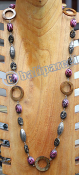 Necklace, Made From Resin, Shell With Metal