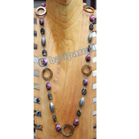 Necklace, Made From Resin, Shell With Metal