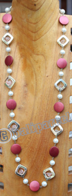 Necklace, Made From Resin, Mutiara With Metal