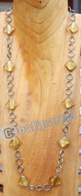 Necklace, Made From Mutiara With Metal