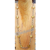 Necklace, Made From Mutiara With Metal