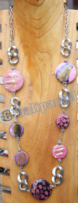 Necklace, Made From Wooden With Metal