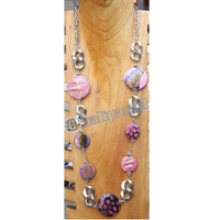 Necklace, Made From Wooden With Metal
