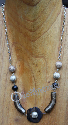 Necklace, Made From Shell With Metal