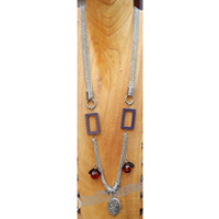 Necklace, Made From Resin, Christal With Metal