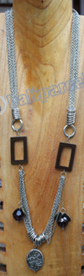 Necklace, Made From Resin, Christal With Metal