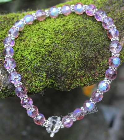 Necklace, Made From Christal With Metal