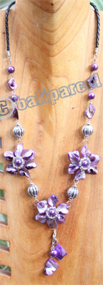 Necklace, Made From Shell With Metal