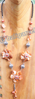 Necklace, Made From Shell With Metal