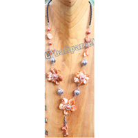Necklace, Made From Shell With Metal