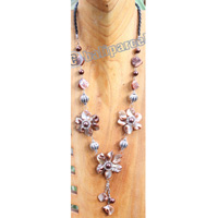 Necklace, Made From Shell With Metal