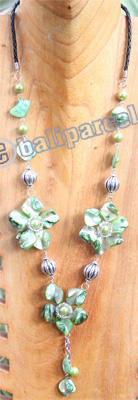 Necklace, Made From Shell With Metal