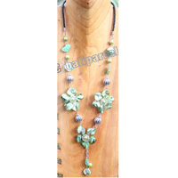 Necklace, Made From Shell With Metal