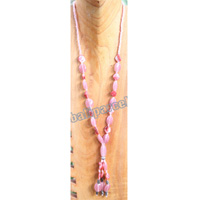 Necklace, Made From Shell, Glassbeads And Stone
