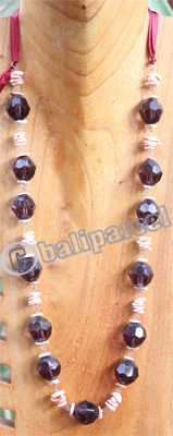 Necklace, Made From Shell With Christal